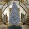 9ft. Pre-Lit Matte Silver Metallic Evergreen Artificial Christmas Tree